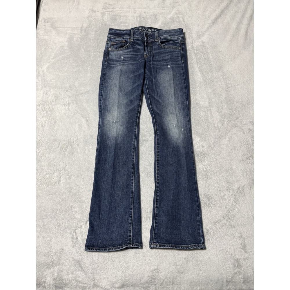 American Eagle Jeans Womens 4 Blue Kick Boot Denim Bootcut 27x30